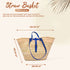 Blue Large Beach bag - Handwoven